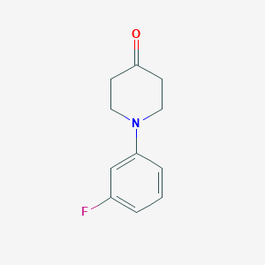 molecular formula C11H12FNO B136318 1-(3-Fluorophenyl)piperidin-4-one CAS No. 158553-31-2