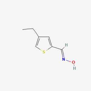 molecular formula C7H9NOS B13631805 N-[(4-ethylthiophen-2-yl)methylidene]hydroxylamine 