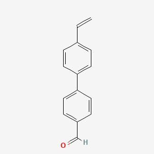 molecular formula C15H12O B13631827 4-(4-Ethenylphenyl)benzaldehyde CAS No. 155686-71-8