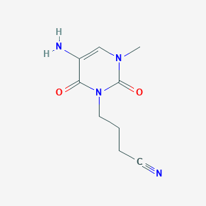 4-(5-Amino-3-methyl-2,6-dioxo-3,6-dihydropyrimidin-1(2h)-yl)butanenitrile