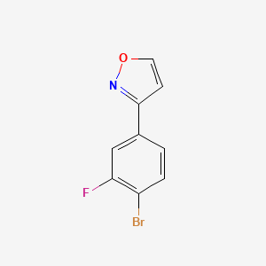 3-(4-Bromo-3-fluorophenyl)isoxazole