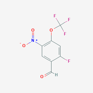 2-Fluoro-5-nitro-4-(trifluoromethoxy)benzaldehyde