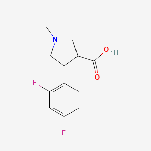 4-(2,4-Difluorophenyl)-1-methylpyrrolidine-3-carboxylic acid