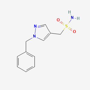 molecular formula C11H13N3O2S B13631980 (1-Benzyl-1H-pyrazol-4-YL)methanesulfonamide 