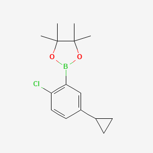 2-(2-Chloro-5-cyclopropylphenyl)-4,4,5,5-tetramethyl-1,3,2-dioxaborolane