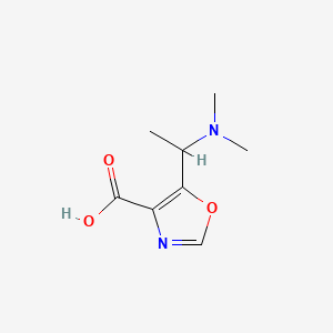 5-[1-(Dimethylamino)ethyl]-1,3-oxazole-4-carboxylic acid