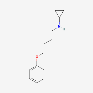 molecular formula C13H19NO B13632019 N-(4-phenoxybutyl)cyclopropanamine 