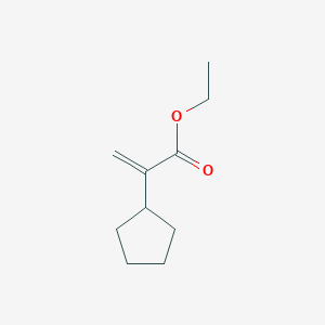 molecular formula C10H16O2 B13632059 Ethyl2-cyclopentylprop-2-enoate 