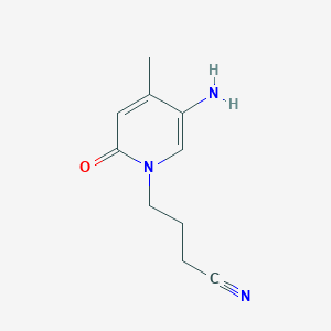 4-(5-Amino-4-methyl-2-oxopyridin-1(2h)-yl)butanenitrile