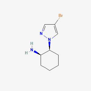 Rel-(1R,2S)-2-(4-bromo-1H-pyrazol-1-yl)cyclohexan-1-amine