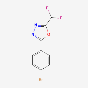 2-(4-Bromophenyl)-5-(difluoromethyl)-1,3,4-oxadiazole