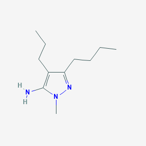 3-Butyl-1-methyl-4-propyl-1h-pyrazol-5-amine