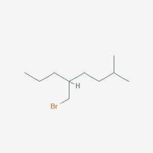 molecular formula C10H21Br B13632189 5-(Bromomethyl)-2-methyloctane 