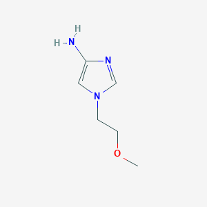 molecular formula C6H11N3O B13632197 1-(2-methoxyethyl)-1H-imidazol-4-amine 