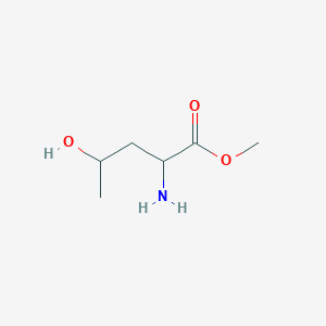 molecular formula C6H13NO3 B13632210 Methyl 2-amino-4-hydroxypentanoate 