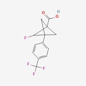 2-Fluoro-3-[4-(trifluoromethyl)phenyl]bicyclo[1.1.1]pentane-1-carboxylic acid