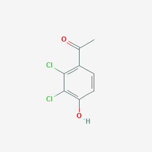 molecular formula C8H6Cl2O2 B13632241 1-(2,3-Dichloro-4-hydroxy-phenyl)-ethanone 