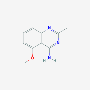 molecular formula C10H11N3O B13632245 5-Methoxy-2-methylquinazolin-4-amine 