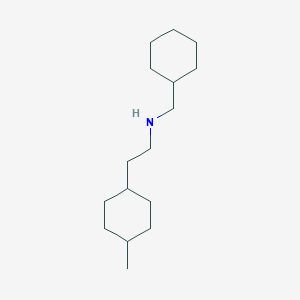 molecular formula C16H31N B13632252 n-(Cyclohexylmethyl)-2-(4-methylcyclohexyl)ethan-1-amine 