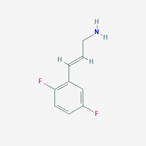 molecular formula C9H9F2N B13632280 3-(2,5-Difluorophenyl)prop-2-en-1-amine 