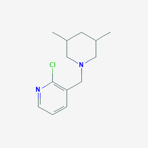 2-Chloro-3-((3,5-dimethylpiperidin-1-yl)methyl)pyridine