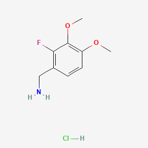 1-(2-Fluoro-3,4-dimethoxyphenyl)methanaminehydrochloride