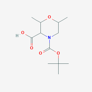 4-[(Tert-butoxy)carbonyl]-2,6-dimethylmorpholine-3-carboxylic acid