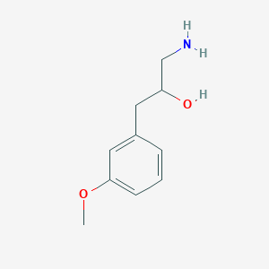 molecular formula C10H15NO2 B13632366 1-Amino-3-(3-methoxyphenyl)propan-2-ol 