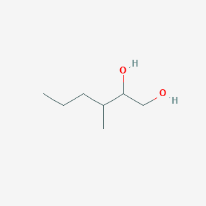 molecular formula C7H16O2 B13632396 3-Methylhexane-1,2-diol CAS No. 62946-67-2