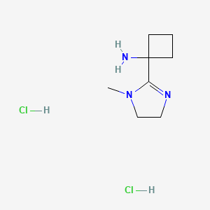 1-(1-methyl-4,5-dihydro-1H-imidazol-2-yl)cyclobutan-1-aminedihydrochloride