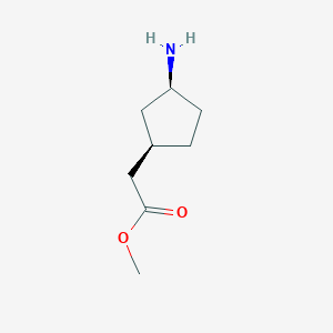 Rel-methyl 2-((1R,3S)-3-aminocyclopentyl)acetate