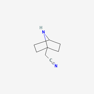 molecular formula C8H12N2 B13632422 7-Azabicyclo[2.2.1]heptane-1-acetonitrile 