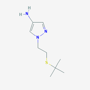 1-(2-(Tert-butylthio)ethyl)-1h-pyrazol-4-amine