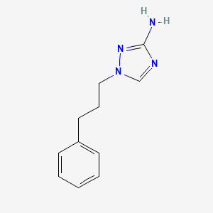 molecular formula C11H14N4 B13632439 1-(3-Phenylpropyl)-1h-1,2,4-triazol-3-amine 