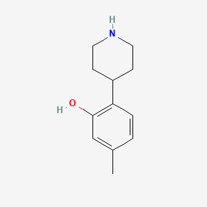 5-Methyl-2-(piperidin-4-yl)phenol