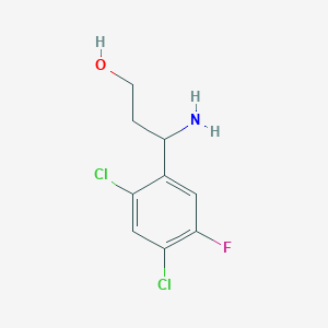 3-Amino-3-(2,4-dichloro-5-fluorophenyl)propan-1-ol