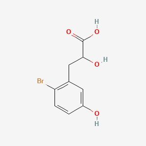 3-(2-Bromo-5-hydroxyphenyl)-2-hydroxypropanoic acid