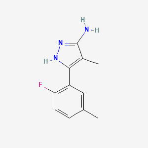 3-(2-Fluoro-5-methylphenyl)-4-methyl-1h-pyrazol-5-amine