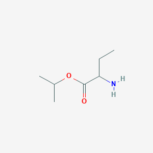 molecular formula C7H15NO2 B13632559 Propan-2-yl 2-aminobutanoate 