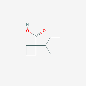 molecular formula C9H16O2 B13632567 1-(Sec-butyl)cyclobutane-1-carboxylic acid 