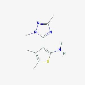 3-(1,3-Dimethyl-1h-1,2,4-triazol-5-yl)-4,5-dimethylthiophen-2-amine