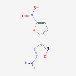 3-(5-Nitrofuran-2-yl)isoxazol-5-amine