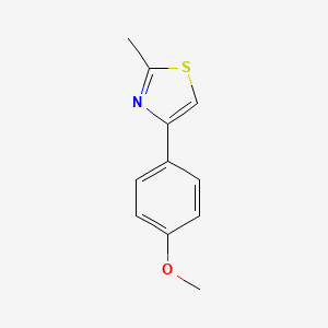 molecular formula C11H11NOS B1363259 4-(4-甲氧基苯基)-2-甲基噻唑 CAS No. 50834-78-1