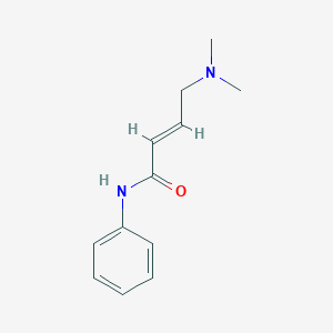 molecular formula C12H16N2O B13632616 (2E)-4-(dimethylamino)-N-phenylbut-2-enamide 