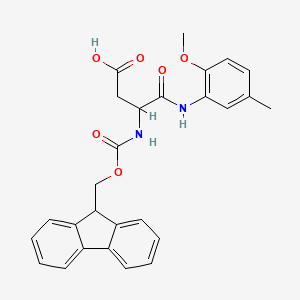 3-({[(9H-fluoren-9-yl)methoxy]carbonyl}amino)-3-[(2-methoxy-5-methylphenyl)carbamoyl]propanoic acid