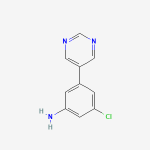 3-Chloro-5-(pyrimidin-5-yl)aniline