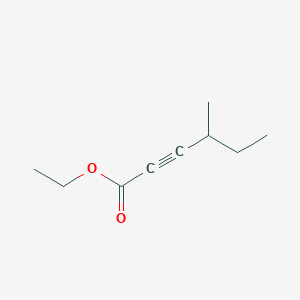 molecular formula C9H14O2 B13632645 Ethyl 4-methylhex-2-ynoate CAS No. 22743-37-9