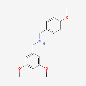 molecular formula C17H21NO3 B1363265 (3,5-Dimethoxy-benzyl)-(4-methoxy-benzyl)-amine CAS No. 356093-54-4