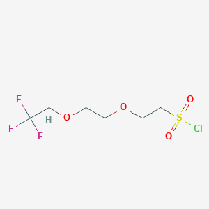 2-(2-((1,1,1-Trifluoropropan-2-yl)oxy)ethoxy)ethane-1-sulfonyl chloride