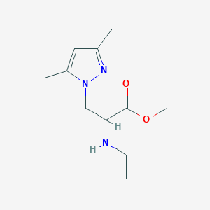 Methyl 3-(3,5-dimethyl-1h-pyrazol-1-yl)-2-(ethylamino)propanoate